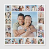 Creëer Your Ewn 21 Photo Collage Magnetic Kaart (Voorkant)