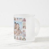 Creëer Your Ewn 21 Photo Collage Matglas Koffiemok (Voorkant rechts)