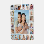 Creëer Your Ewn 21 Photo Collage Metalen Ornament (Voorkant links)