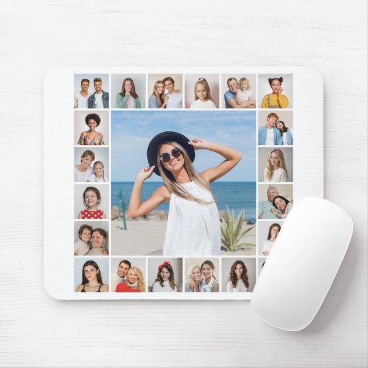 Creëer Your Ewn 21 Photo Collage Muismat (Met muis)