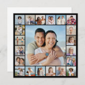 Creëer Your Ewn 21 Photo Collage Notitiekaartje (Voorkant / Achterkant)