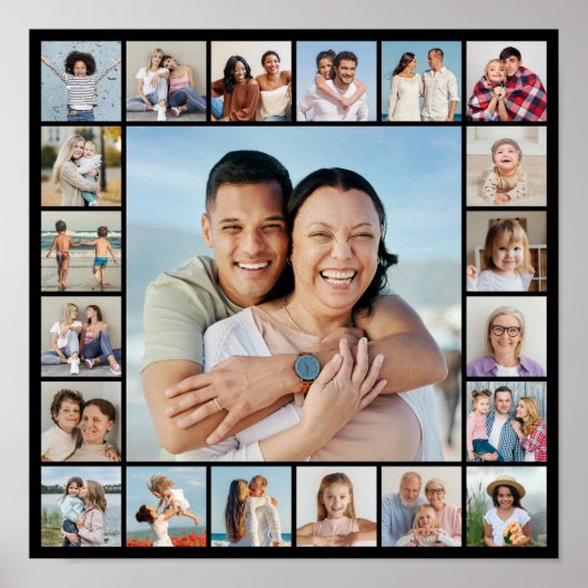 Creëer Your Ewn 21 Photo Collage Poster (Voorkant)