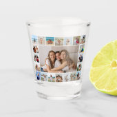 Creëer Your Ewn 21 Photo Collage Shot Glas (Voorkant)
