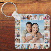 Creëer Your Ewn 21 Photo Collage Sleutelhanger (Voorkant)