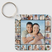 Creëer Your Ewn 21 Photo Collage Sleutelhanger (Voorkant)