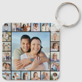 Creëer Your Ewn 21 Photo Collage Sleutelhanger (Achterkant)