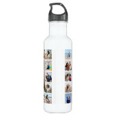 Creëer Your Ewn 21 Photo Collage Waterfles (Achterkant)
