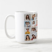 Creëer Your Ewn 24 Photo Collage Koffiemok (Links)