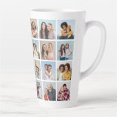 Creëer Your Ewn 24 Photo Collage Latte Mok (Rechts)