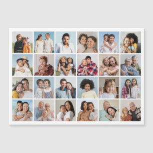 Creëer Your Ewn 24 Photo Collage Magnetic Card Magnetische Uitnodiging
