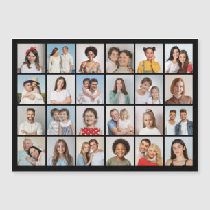 Creëer Your Ewn 24 Photo Collage Magnetic Card Magnetische Uitnodiging