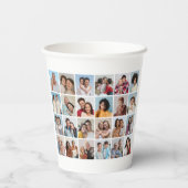 Creëer Your Ewn 24 Photo Collage Papieren Bekers (Achterkant)