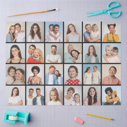 Creëer Your Ewn 24 Photo Collage Tissuepapier (Craft)