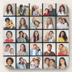 Creëer Your Ewn 25 Photo Collage Bier Onderzetter