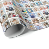 Creëer Your Ewn 25 Photo Collage Cadeaupapier (Rol Hoek)