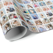 Creëer Your Ewn 25 Photo Collage Cadeaupapier (Rol Hoek)