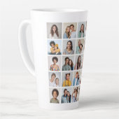 Creëer Your Ewn 25 Photo Collage Latte Mok (Linkerhoek)