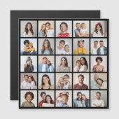 Creëer Your Ewn 25 Photo Collage Magnetic Kaart (Voorkant / Achterkant)