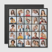 Creëer Your Ewn 25 Photo Collage Magnetic Kaart (Voorkant / Achterkant)