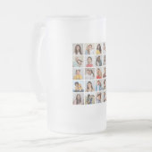 Creëer Your Ewn 25 Photo Collage Matglas Bierpul (Voorkant links)