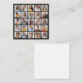 Creëer Your Ewn 25 Photo Collage Notitiekaartje (Voorkant / Achterkant)