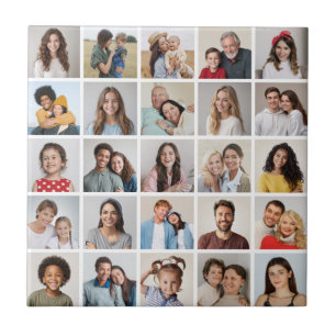 Creëer Your Ewn 25 Photo Collage Tegeltje