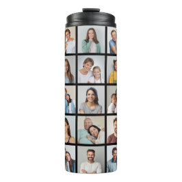 Creëer Your Ewn 25 Photo Collage Thermosbeker