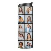 Creëer Your Ewn 25 Photo Collage Thermosbeker (Gedraaid links)