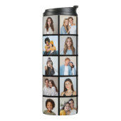 Creëer Your Ewn 25 Photo Collage Thermosbeker (Gedraaid links)