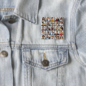 Creëer Your Ewn 25 Photo Collage Vierkante Button 5,1 Cm (In situ)