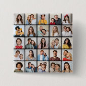 Creëer Your Ewn 25 Photo Collage Vierkante Button 5,1 Cm (Voorkant)