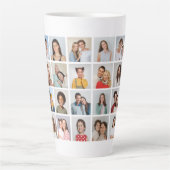 Creëer Your Ewn 28 Photo Collage Latte Mok (Voorkant)