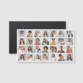 Creëer Your Ewn 28 Photo Collage Magnetic Card (Voorkant / Achterkant)