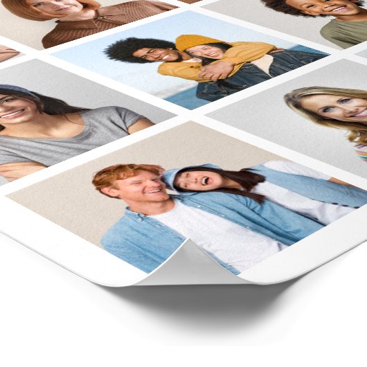 Creëer Your Ewn 28 Photo Collage Poster (Hoek)