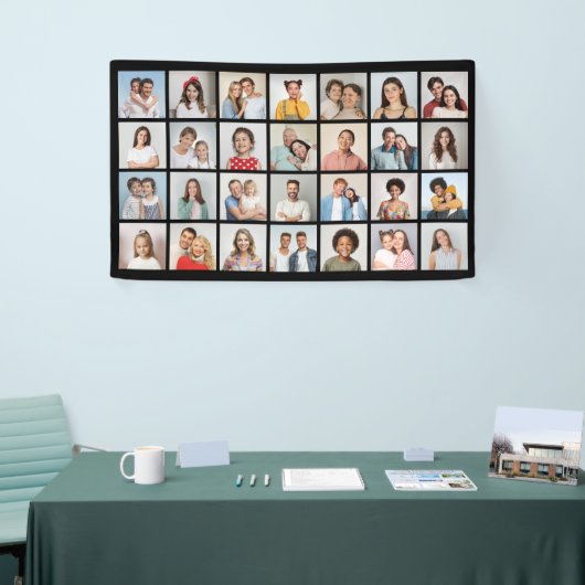 Creëer Your Ewn 28 Photo Collage Spandoek (Beurs)