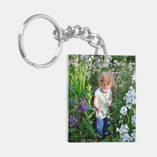 Creëer Your Ewn 2 Photo Gift for Ma of Grandma Sleutelhanger (Voorkant Links)