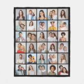 Creëer Your Ewn 30 Photo Collage Fleece Deken (Voorkant)