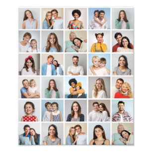 Creëer Your Ewn 30 Photo Collage Photo Enlargement Foto Afdruk