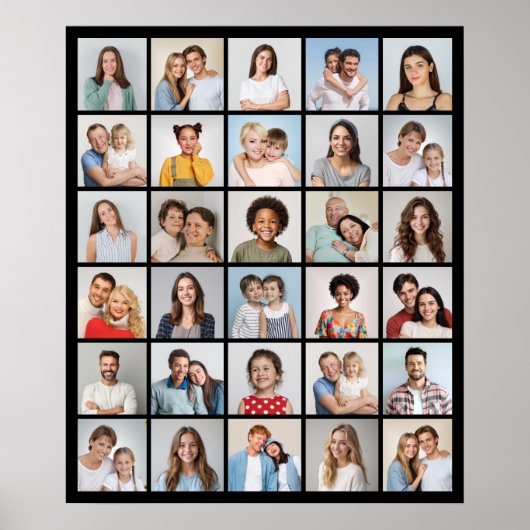 Creëer Your Ewn 30 Photo Collage Poster (Voorkant)