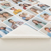 Creëer Your Ewn 30 Photo Collage Sherpa Deken (3/4)