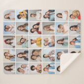 Creëer Your Ewn 30 Photo Collage Sherpa Deken (Voorkant (horizontaal))