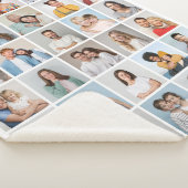 Creëer Your Ewn 30 Photo Collage Sherpa Deken (3/4)