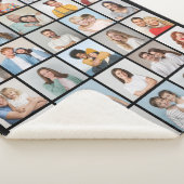 Creëer Your Ewn 30 Photo Collage Sherpa Deken (3/4)