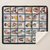 Creëer Your Ewn 30 Photo Collage Sherpa Deken (Voorkant (horizontaal))