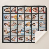 Creëer Your Ewn 30 Photo Collage Sherpa Deken (Voorkant (horizontaal))