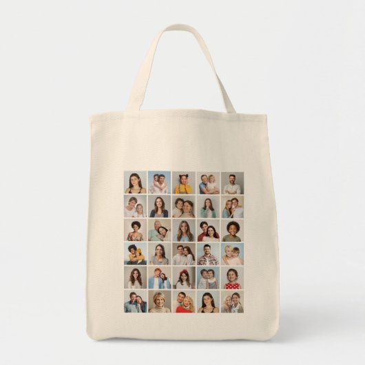 Creëer Your Ewn 30 Photo Collage Tote Bag (Voorkant)