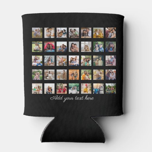 Creëer Your Ewn 35 Photo Collage Blikjeskoeler (Achterkant)