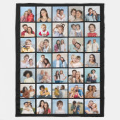 Creëer Your Ewn 35 Photo Collage Fleece Deken (Voorkant)