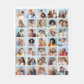 Creëer Your Ewn 35 Photo Collage Fleece Deken (Voorkant)