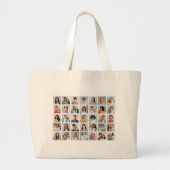 Creëer Your Ewn 35 Photo Collage Grote Tote Bag (Voorkant)